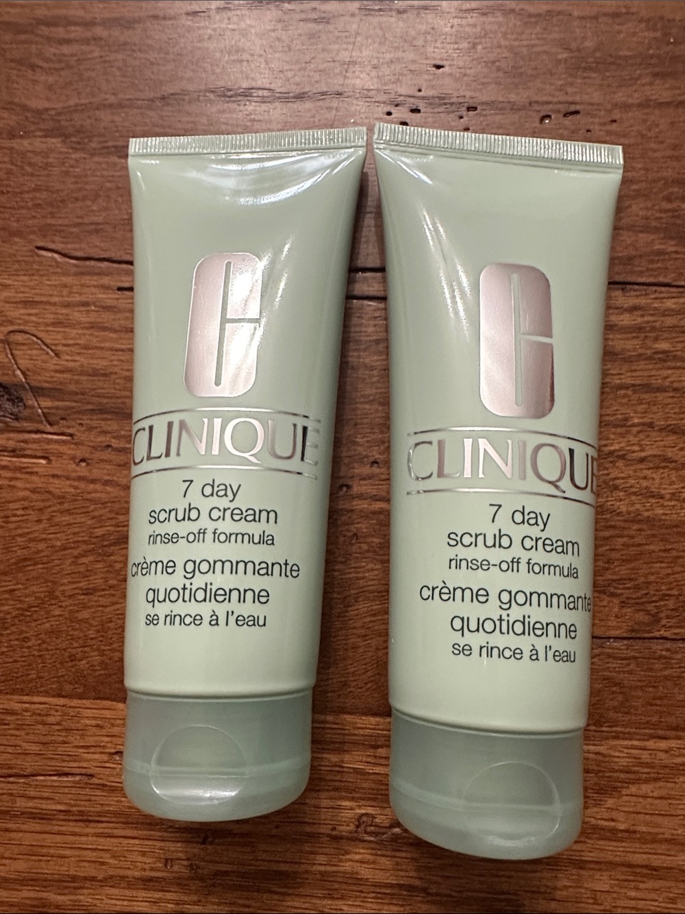 Clinique 7 Day Scrub Cream Exfoliant Tubes- Lot of 2